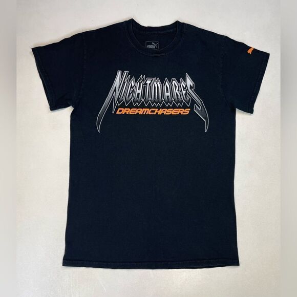 Puma Dream Chasers Nightmares Meek Mill Graphic T-shirt Men Small Black Music - Picture 1 of 6